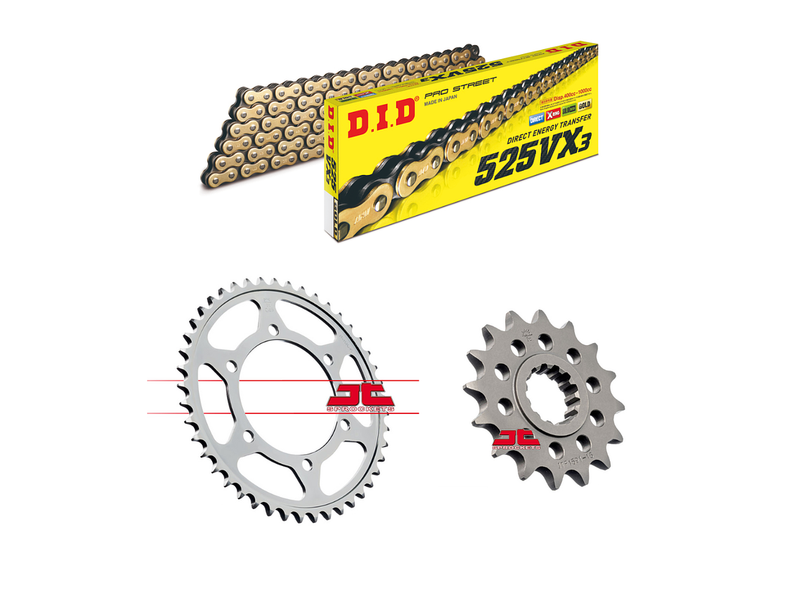 Kit Transmissão Yamaha MT-09 14/20 - DID  1