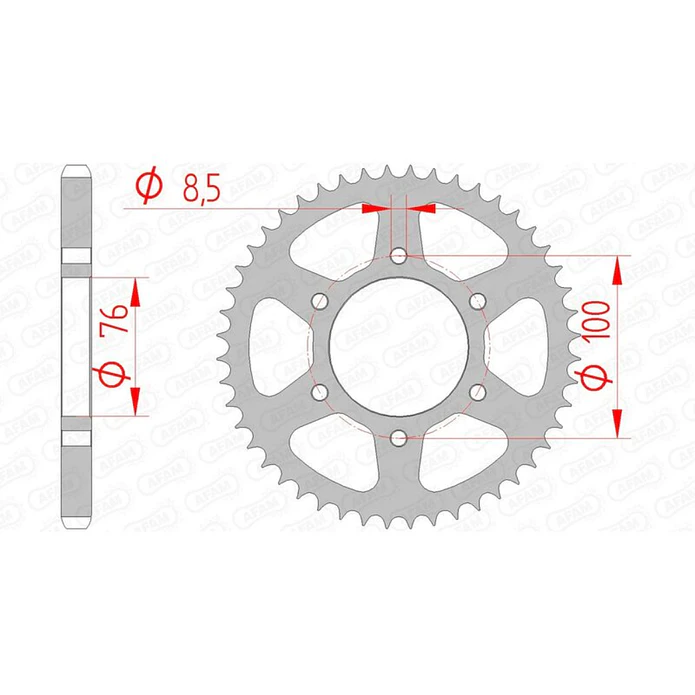 Kit Transmissão Yamaha MT-125 / YZF-R125 - AFAM  3