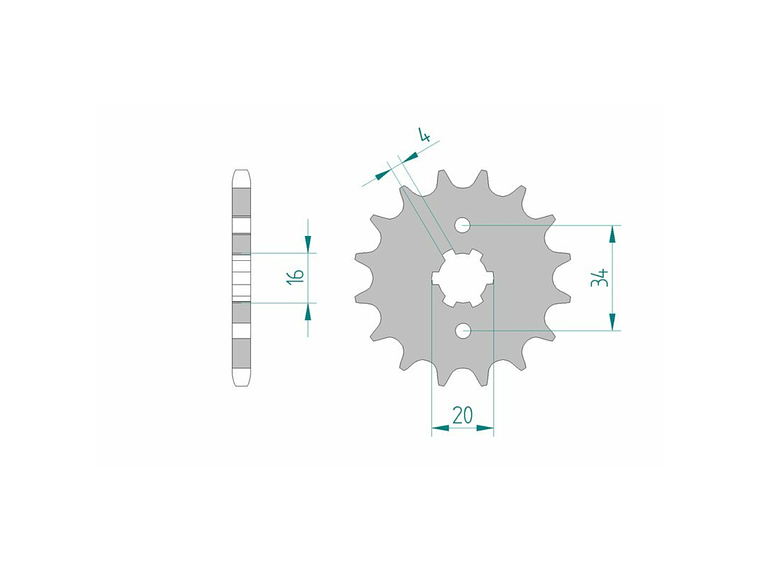 Kit Transmissão Yamaha MT-125 / YZF-R125 - AFAM  4