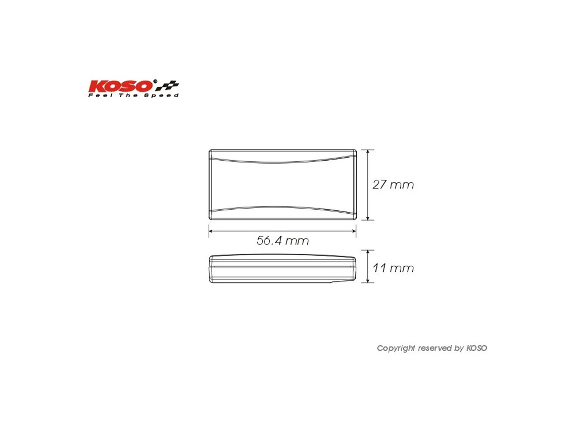 Medidor De Temperatura Agua Super Slim Koso  3