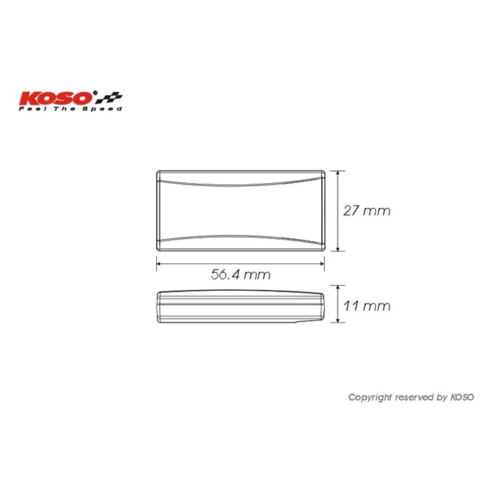 Medidor De Temperatura Agua Super Slim Koso  3