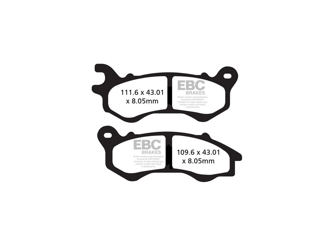 Pastilhas de Travão Honda PCX 125 (2010/2018) SFA603 EBC 1