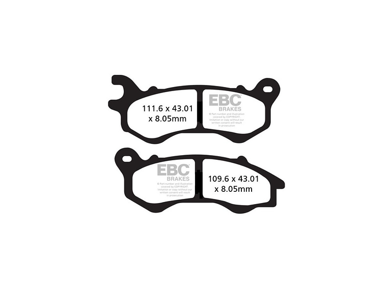 Pastilhas de Travão Honda PCX 125 (2010/2018) SFA603 EBC 1