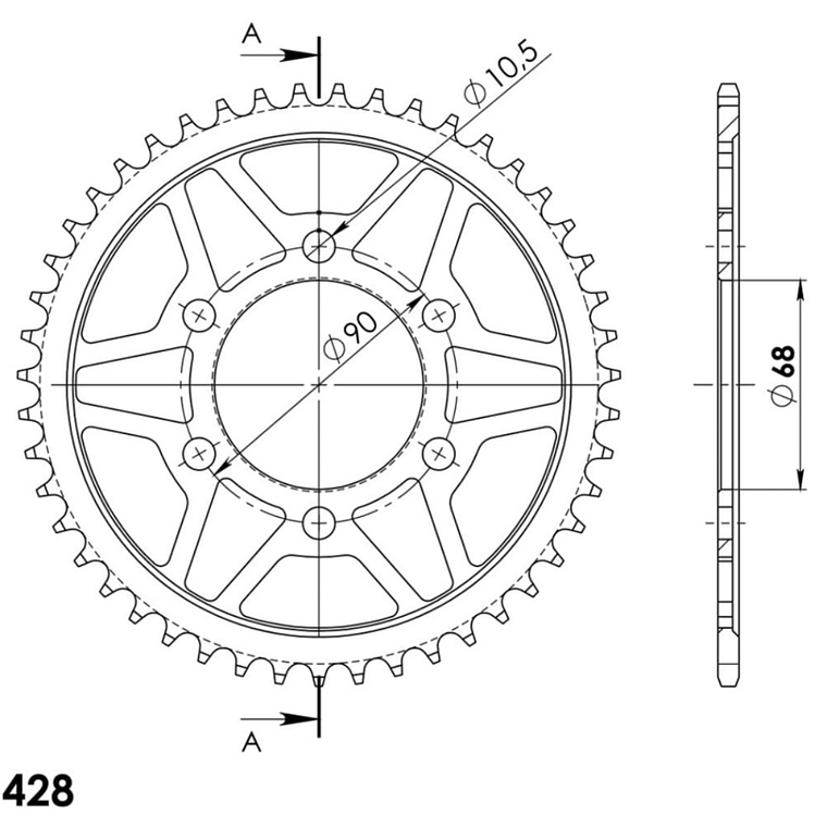 Kit de Transmissão Super Reforçado Honda CB 125 R 3