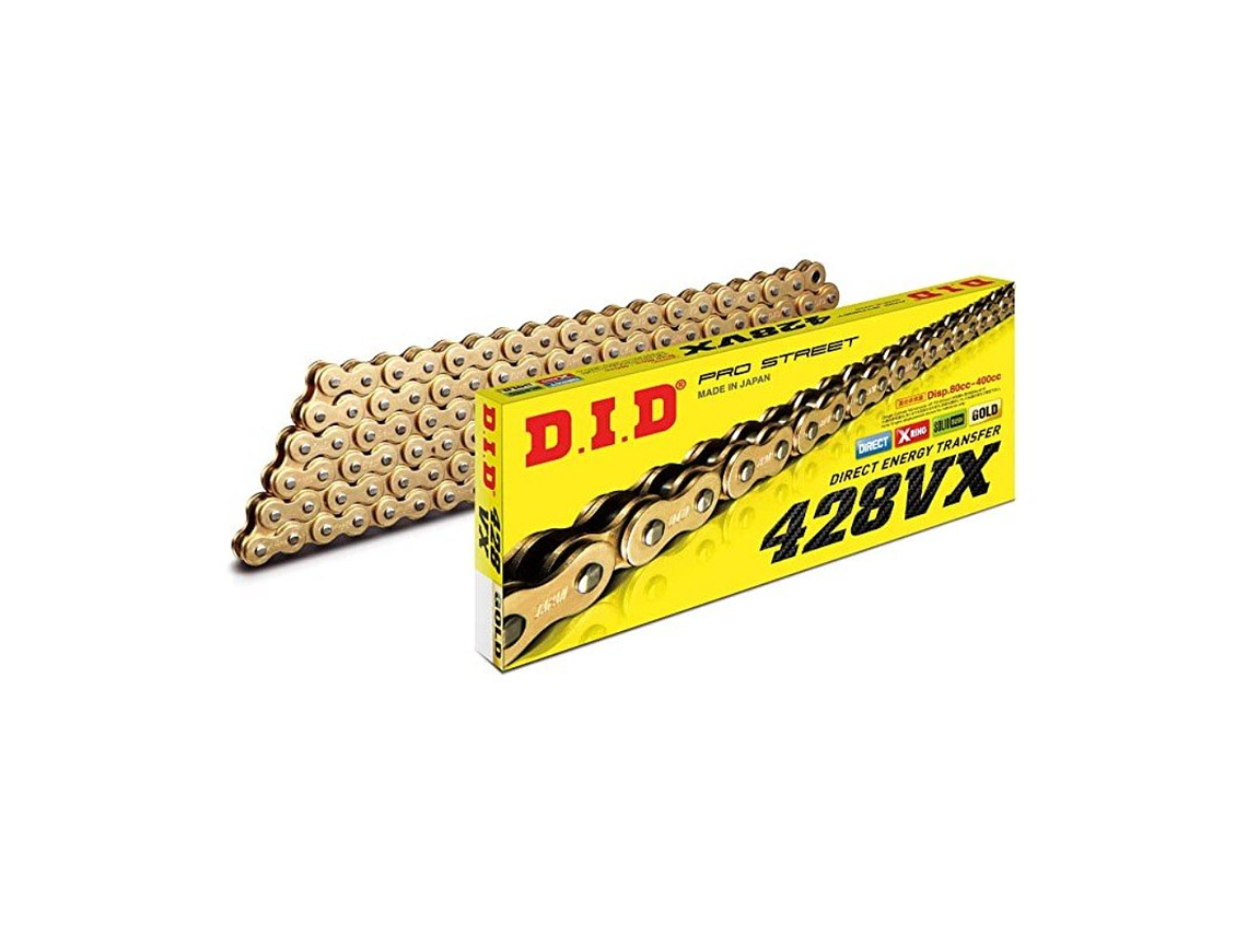 Corrente D.I.D 428 VX Dourada  1