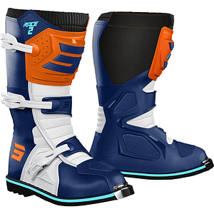 Botas Criança RACE 2 Azuis / Laranjas Neon SHOT 