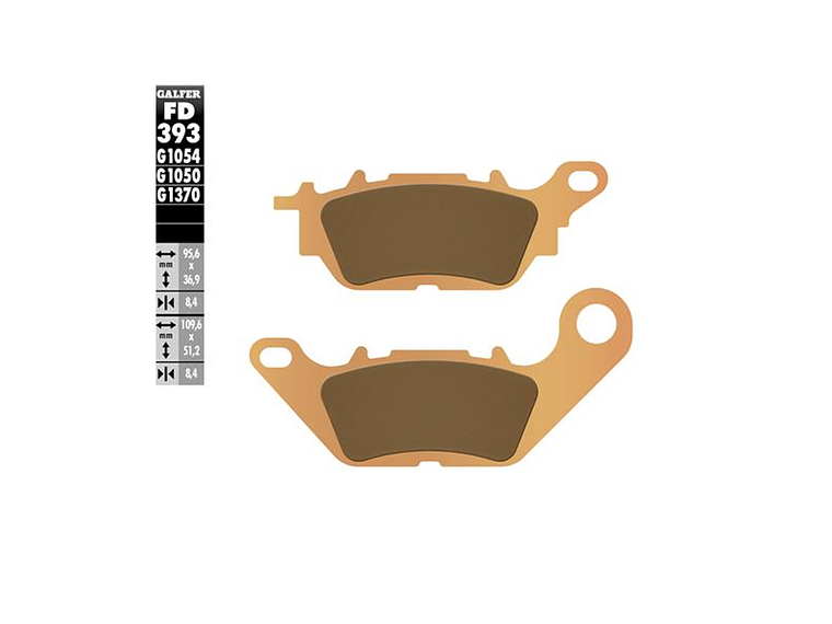 Pastilhas de Travão Sinterizadas Yamaha XSR 125 Galfer 1