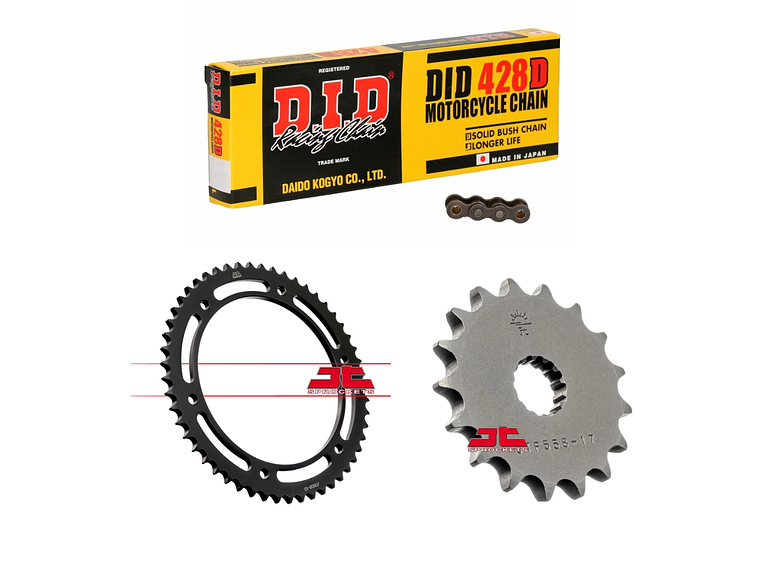 Kit Transmissão Yamaha DTR 125 (16-57) - DID  1