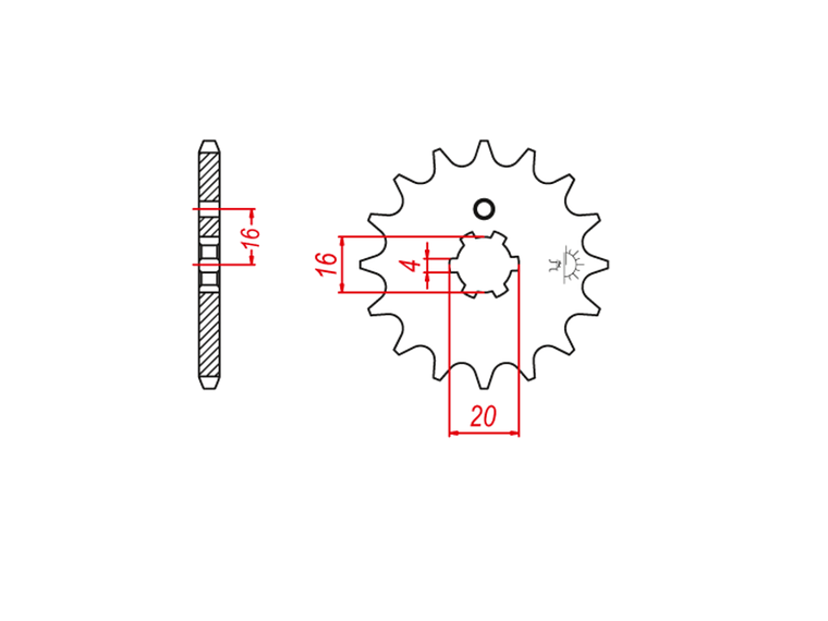 Pinhão de Ataque JT 546 Yamaha DT 50 LC 2