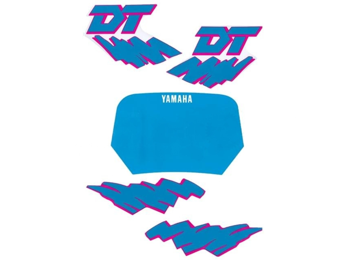 Kit Autocolantes Yamaha DT 50 Antiga Azul  1