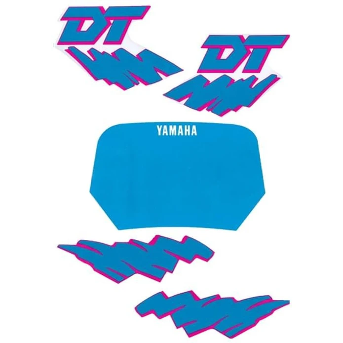 Kit Autocolantes Yamaha DT 50 Antiga Azul  1