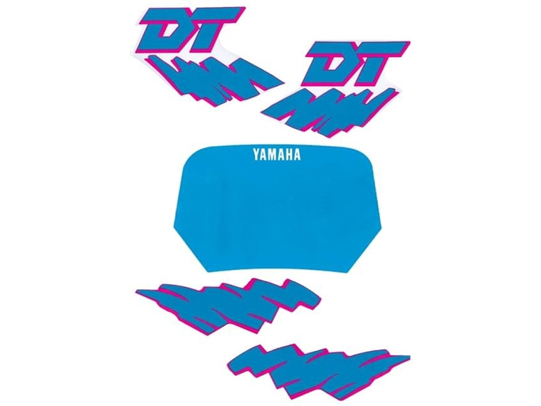 Kit Autocolantes Yamaha DT 50 Antiga Azul  1