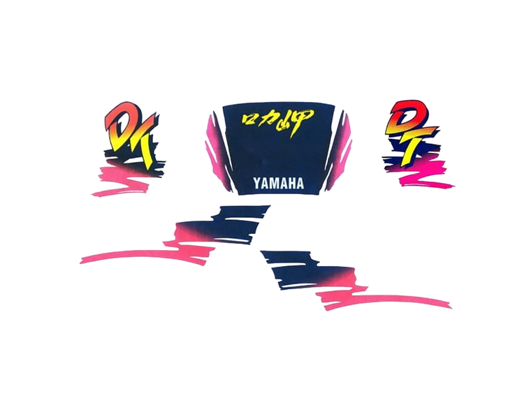 Kit Autocolantes Yamaha DT 50 Azul  1