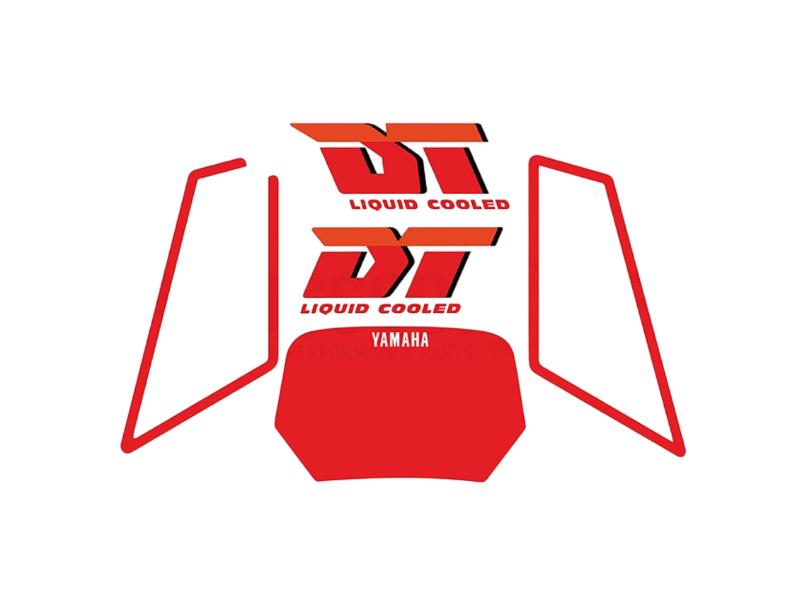 Kit Autocolantes Yamaha DT 50 Vermelhos  1