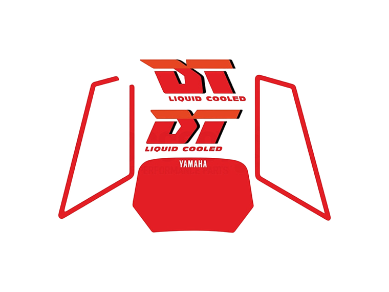 Kit Autocolantes Yamaha DT 50 Vermelhos  1