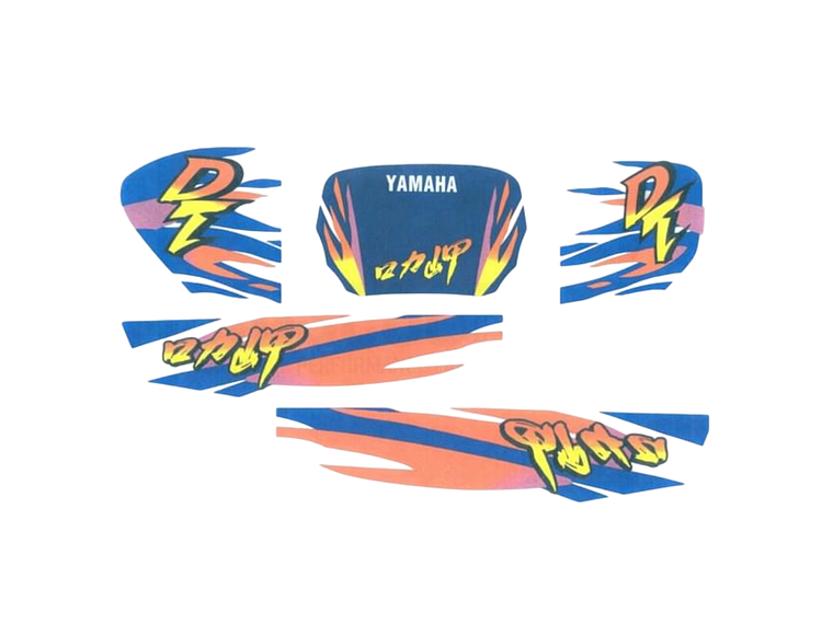 Kit Autocolantes Yamaha DT 50 Azul 98  1