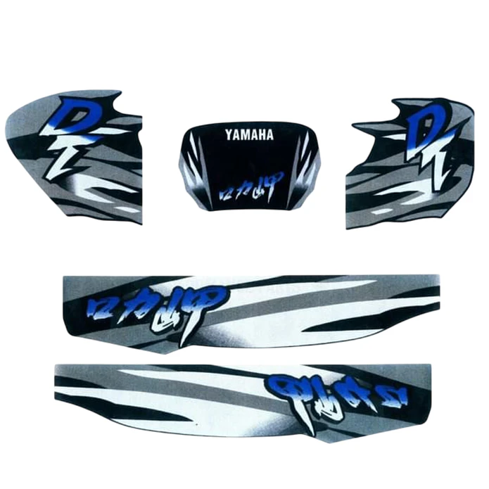 Kit Autocolantes Yamaha DT 50 Preto/Azul >1998  1