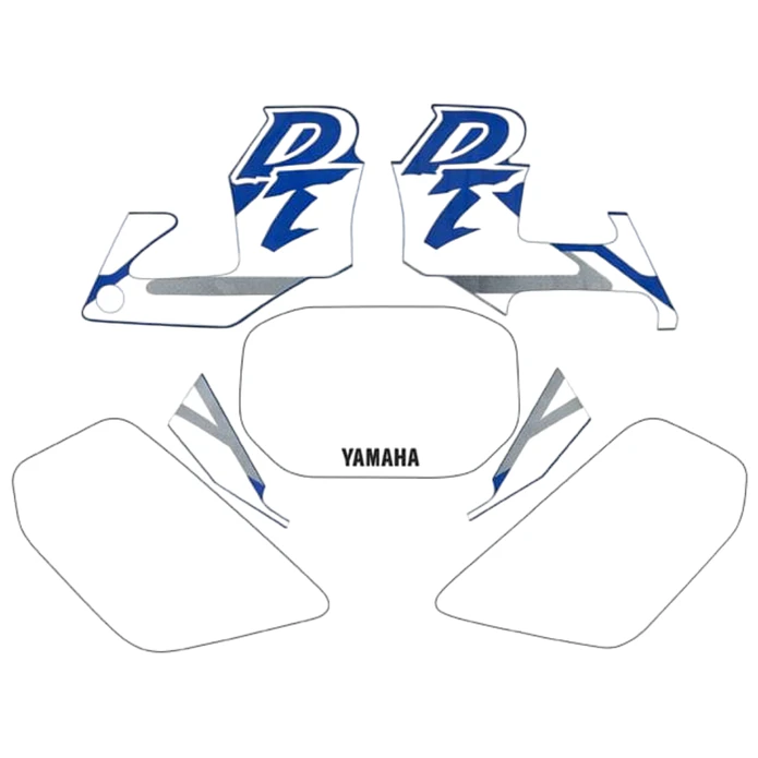 Kit Autocolantes Yamaha DTR 125 Branco  1