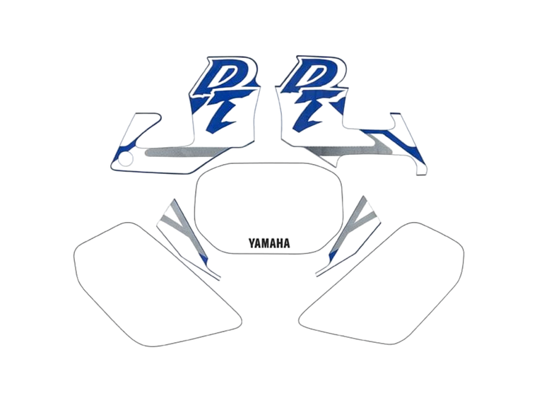 Kit Autocolantes Yamaha DTR 125 Branco  1