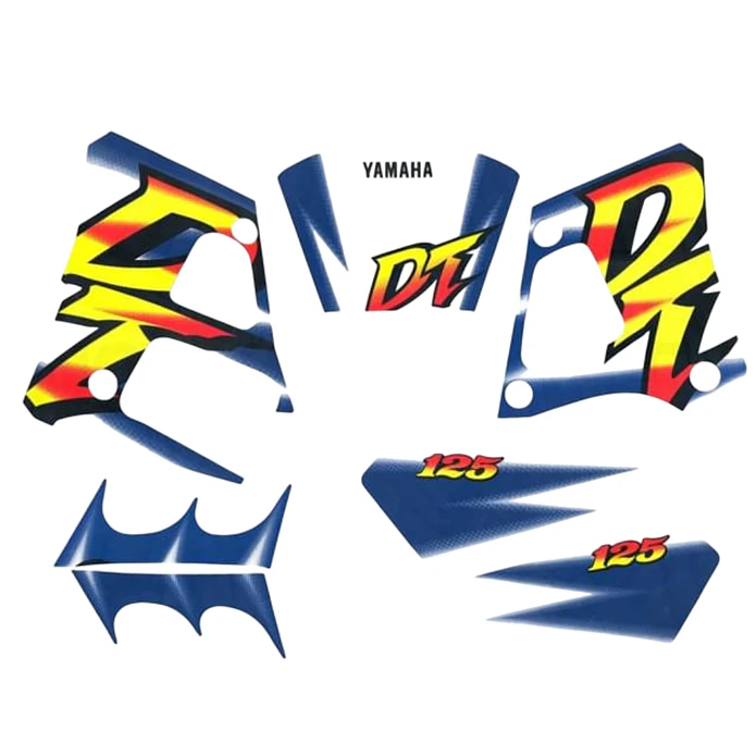 Kit Autocolantes Yamaha DTR 125 Azul  1