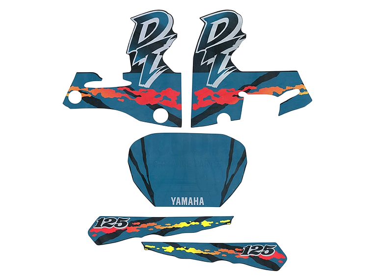 Kit Autocolantes Yamaha DTR 125 Verde  1