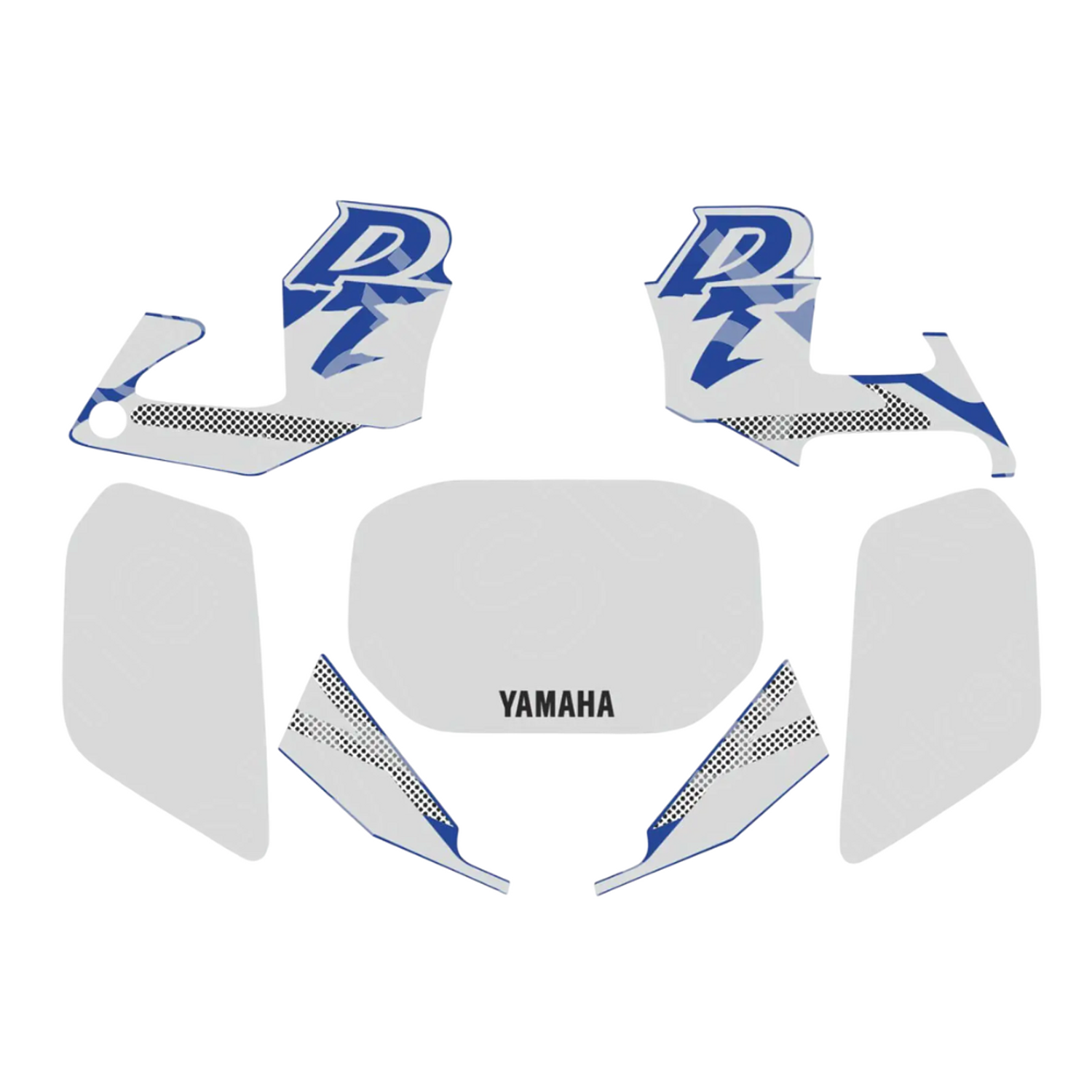 Kit Autocolantes Yamaha DTR 125 Poliéster Azul 