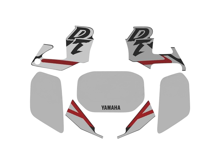 Kit Autocolantes Yamaha DTR 125 Cinzentos e Vermelhos  1