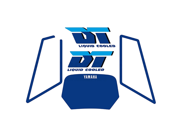 Kit Autocolantes Yamaha DT 50 Azuis  1