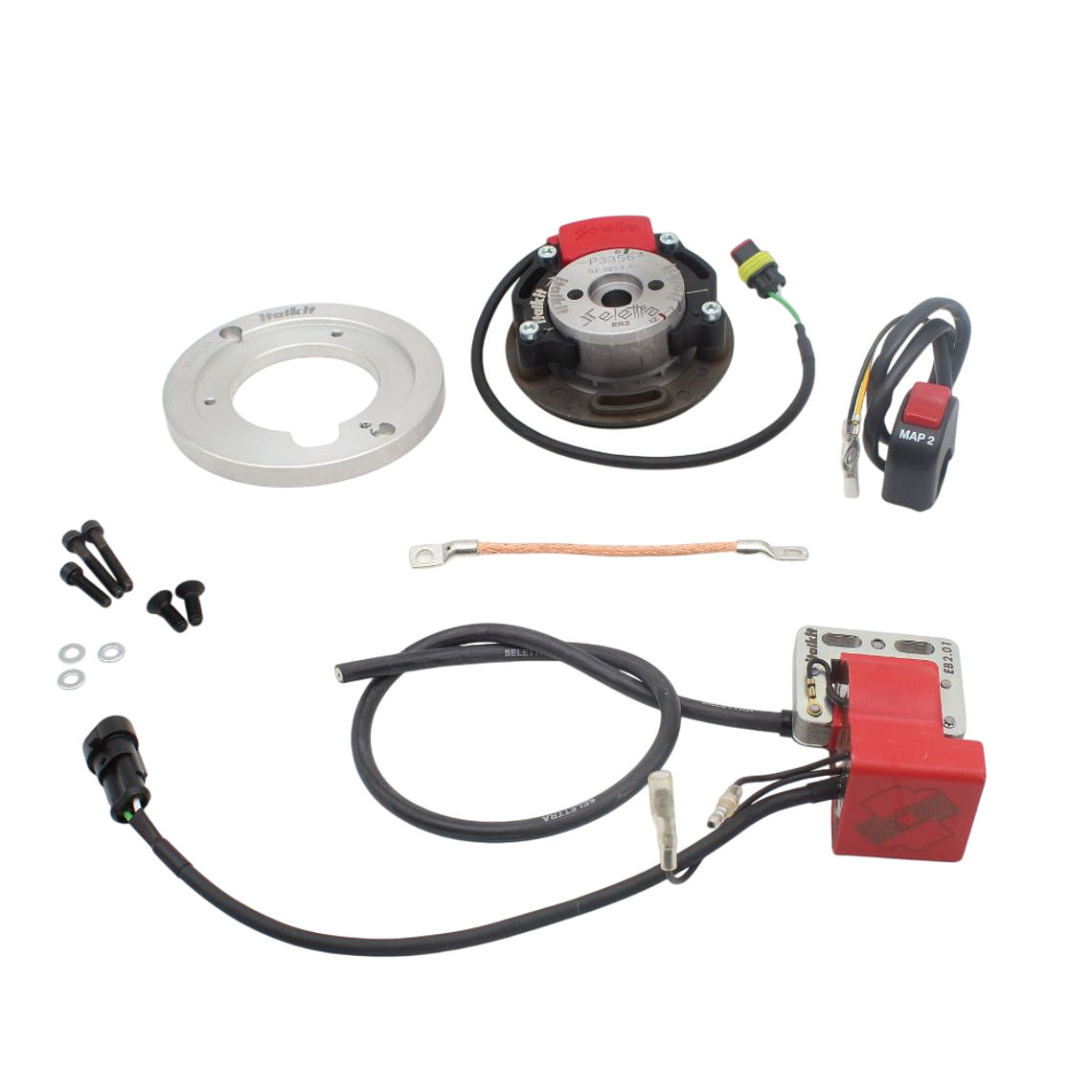 Ignição do Rotor Interior Yamaha DT 50 LC Double Curve Racing Italkit  1