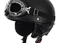 Capacete Clássico/Vintage Preto c/ Óculos  - Miniatura 1