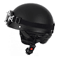 Capacete Clássico/Vintage Preto c/ Óculos  - thumbnail 2