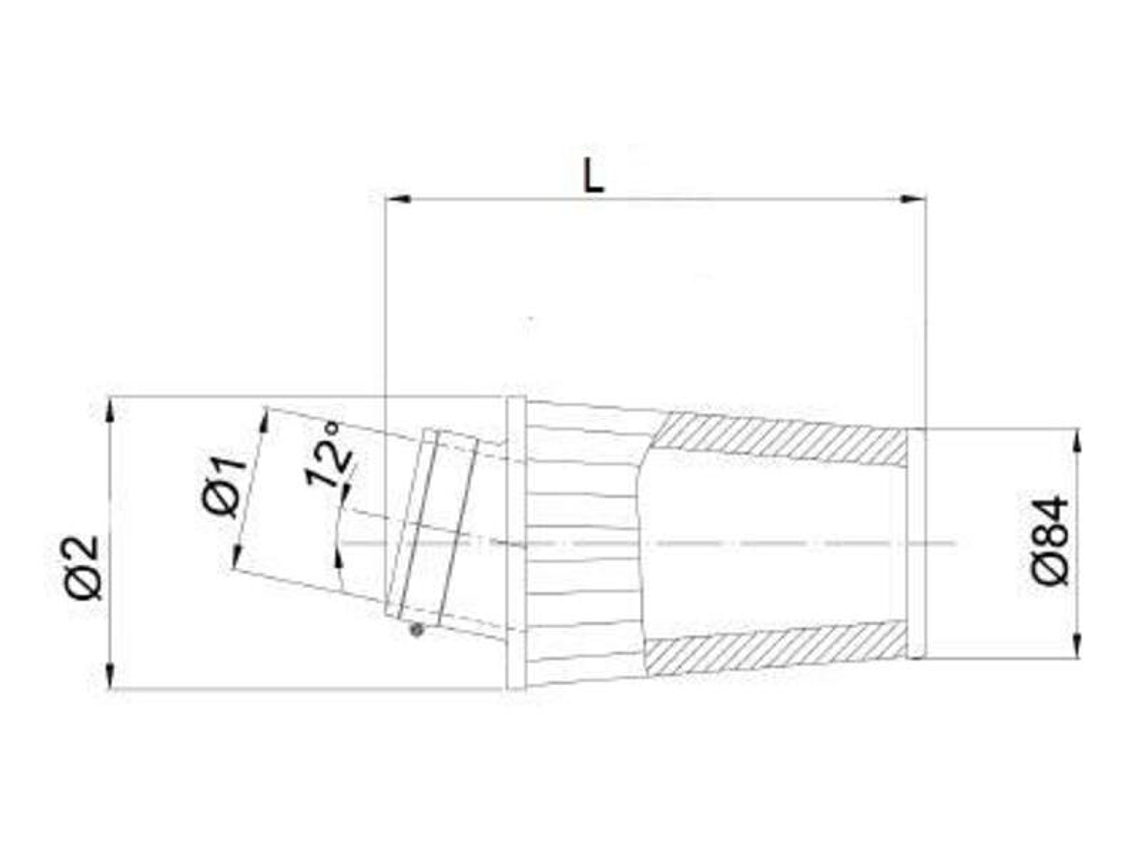 Filtro ar BMC universal cónico Ø65mm x 128mm 1