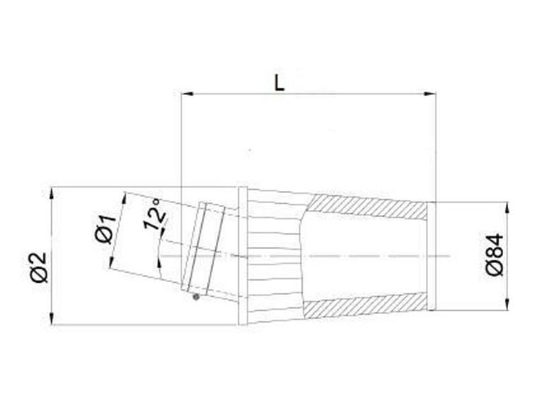 Filtro ar BMC universal cónico Ø65mm x 128mm 1