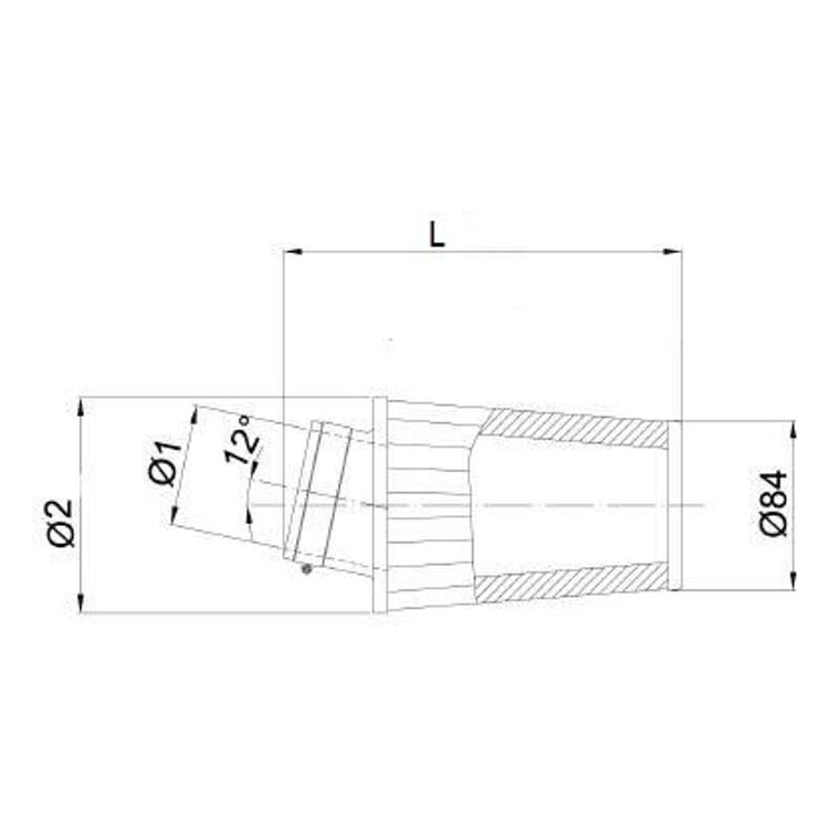 Filtro ar BMC universal cónico Ø65mm x 128mm 1