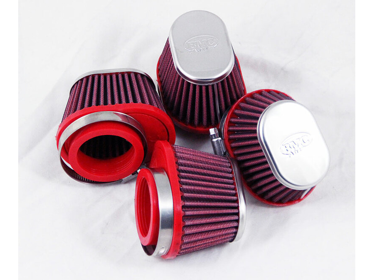 Filtro ar BMC TapeVermelho Offset-Right Ø50mm - FBPF50-120R 1