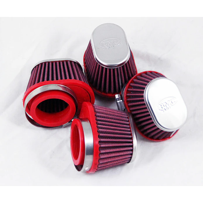 Filtro ar BMC TapeVermelho Offset-Left Ø50mm - FBPF50-70L 1