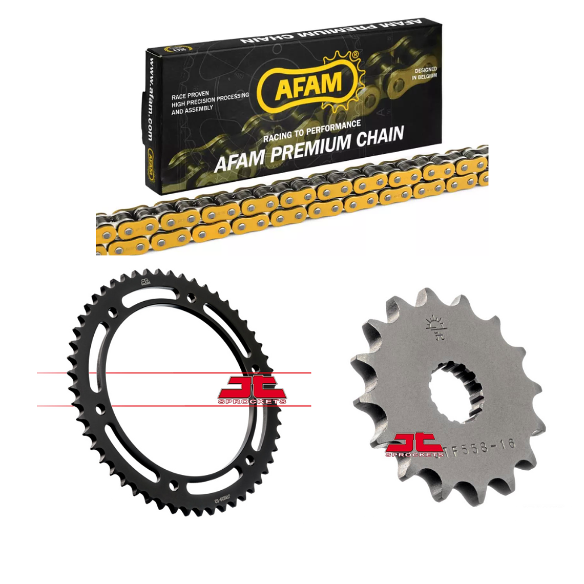 Kit Transmissão Yamaha DTR 125 Dourado 1