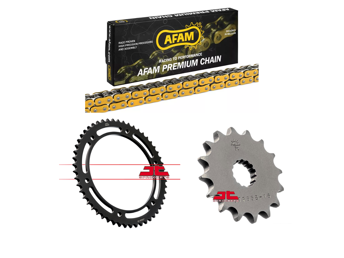 Kit Transmissão Yamaha DTR 125 Dourado 1