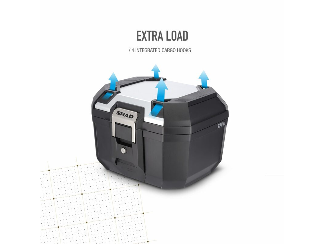 Top Case SHAD Terra TR41 (Preto/Alumínio)  5