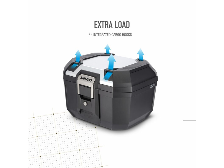 Top Case SHAD Terra TR41 (Preto/Alumínio)  5