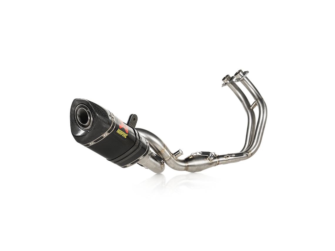 Escape Completo Akrapovic Racing Carbono Yamaha MT 07 / Tracer 7 / 700 / GT / XSR 700  1