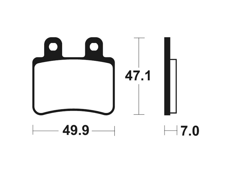 Pastilhas de Travão Yamaha DT 50 LC Roda Traseira  2