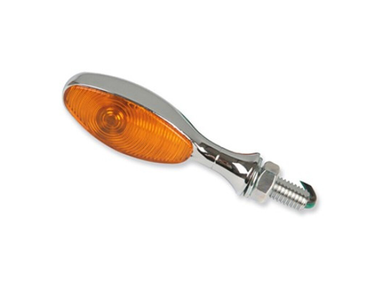 Pisca oval em cromagem. Cristal láser 1