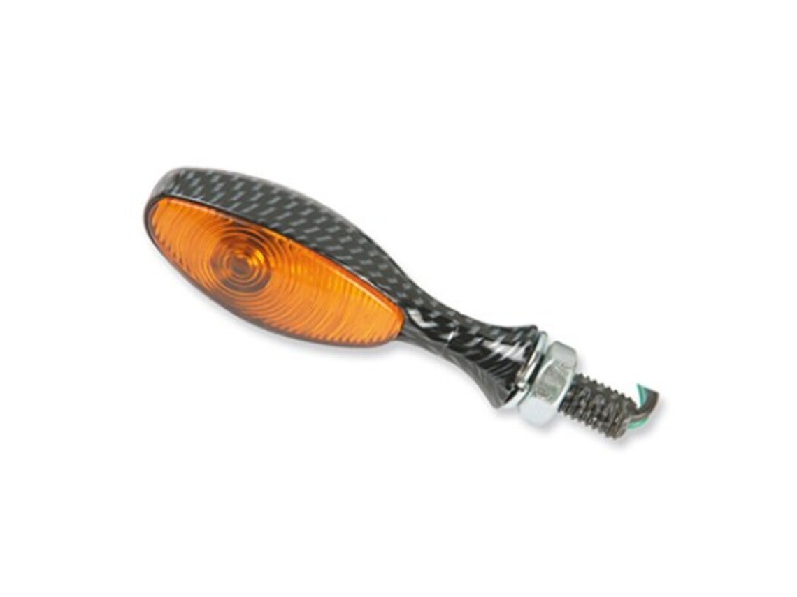 Pisca oval carbono. Cristal afumado 21W 1