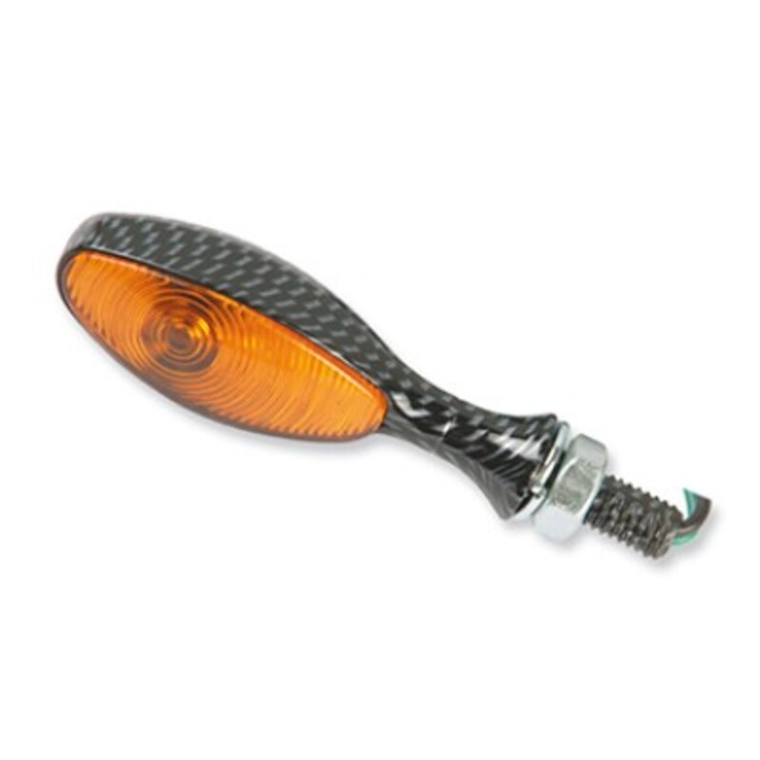 Pisca oval carbono. Cristal afumado 21W