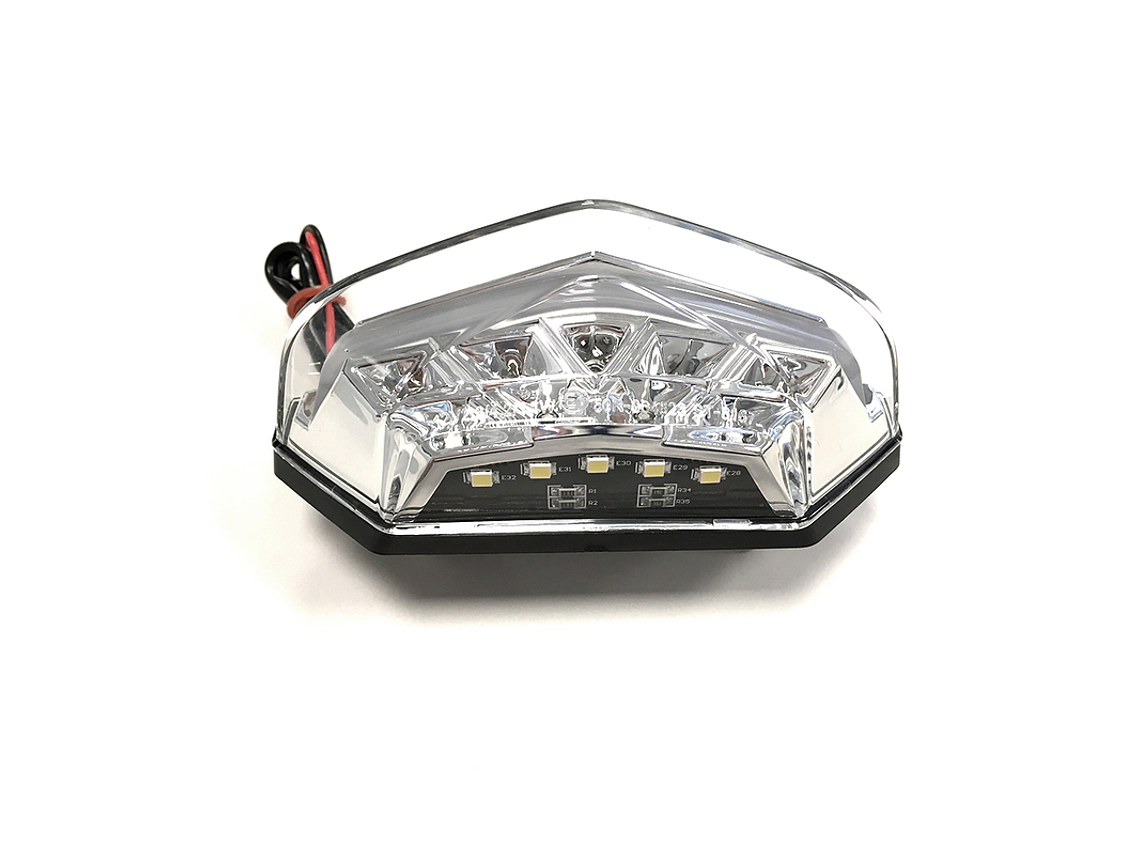 Luz Traseira + piscas LED V Parts 12V2.3/4.2/1.1W 115x40mm 1