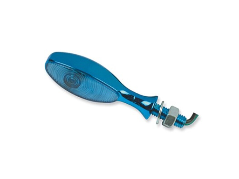 Pisca oval azul. Cristal láser 1