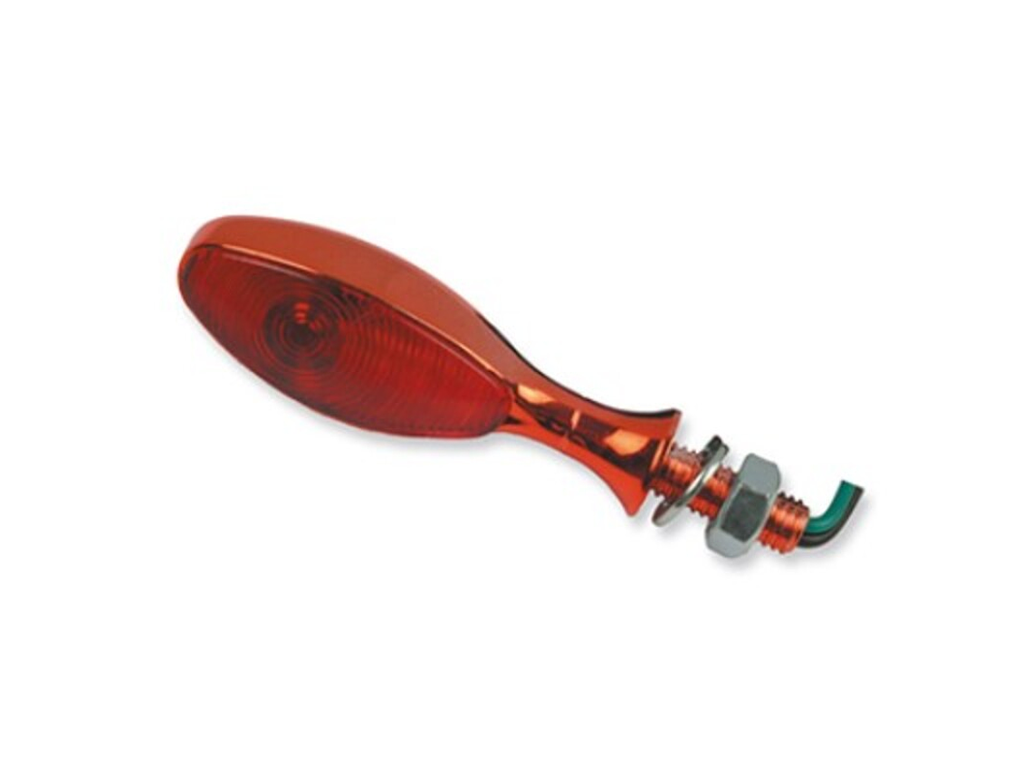 Pisca oval vermelha. Cristal afumado 1