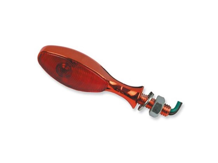 Pisca oval vermelha. Cristal afumado 1