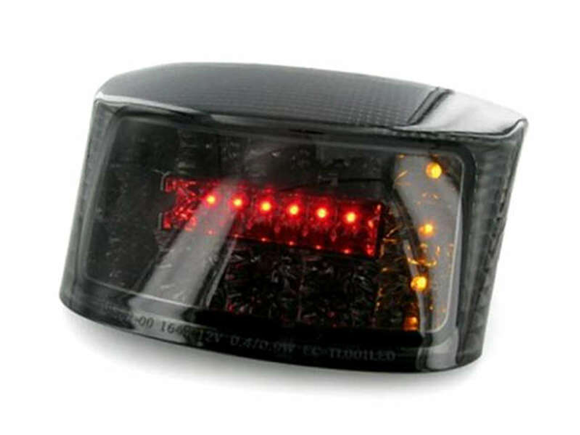 Luz Traseira V PARTS LED com piscas integrados, fumada, MBK/Yamaha 1